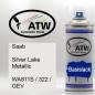 Preview: Saab, Silver Lake Metallic, WA811S / 322 / GEV: 400ml Sprühdose, von ATW Autoteile West.